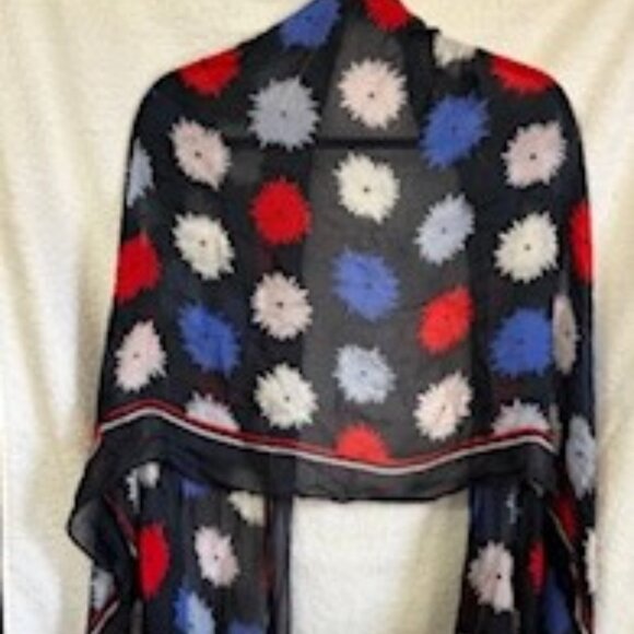 Kate Spade New York "Pop Flower" scarf NWT - Picture 2 of 7